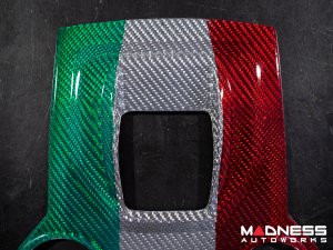  Alfa Romeo Stelvio Shift Gate & Stereo Control Trim - Carbon Fiber - Pre '20 - Italian Theme - Feroce Carbon